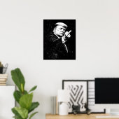 Trump Middenvinger 2026 Meme Grappig Poster (Thuiskantoor)