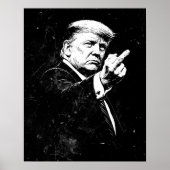 Trump Middenvinger 2026 Meme Grappig Poster (Voorkant)