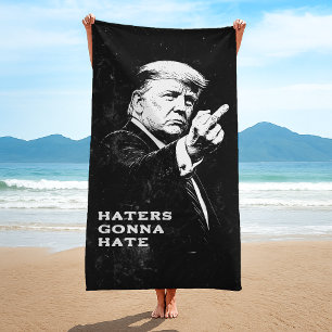 Trump Middenvinger 2026 Meme Grappig Strandlaken
