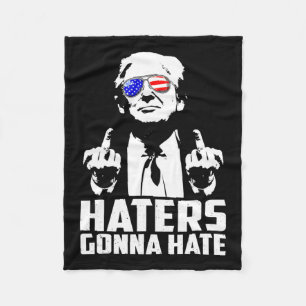 Trump Middenvinger Grappige Haters Gaan Hate Presi Fleece Deken
