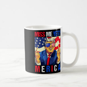 Trump Middenvinger Miss Me Nog Amerikaanse Vlag 4e Koffiemok
