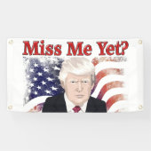 Trump mist me vlag spandoek (Horizontaal)