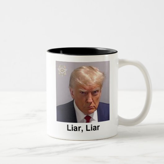 Trump Mok "Liar, Liar" mugshot (Rechts)