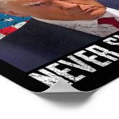 Trump Mok Shot - Donald Trump Mok Shot - Never Sur Poster (Hoek)