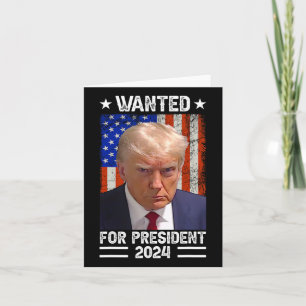 Trump Mok Shot gezocht voor de VS President 2024 1 Kaart