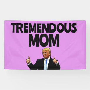 TRUMP MOM BANNIÈRE DE FÊTE D'ANNIVERSAIRE
