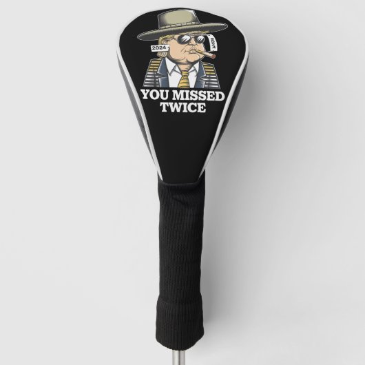 Trump moordaanslag Trump 2024 gemist Golfheadcover (Voorkant)