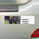 TRUMP-morfen in Herbert Hoover-bumpersticker Bumpersticker (Op auto)