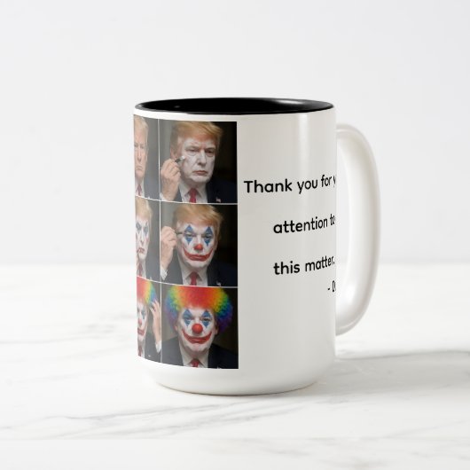 Trump Mug Funny Clown (Devant droit)