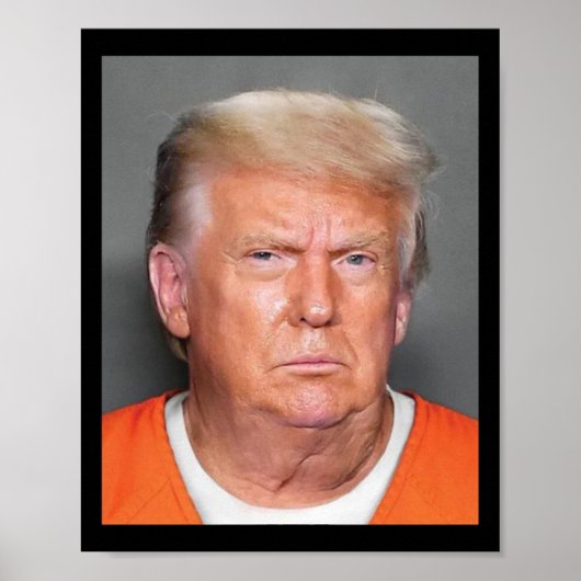 Trump Mugshot Poster (Voorkant)