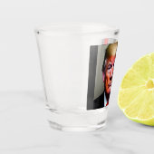 Trump Mugshot Shot glass Glas (Links)