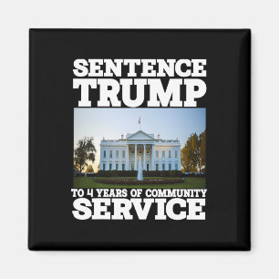 Trump naar 4 jaar dienst Witte Huis Magneet