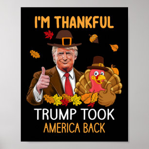 Trump nam de Thanksgiving van Amerika Byck Turkije Poster
