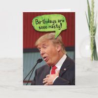 Trump Nasty Verjaardagen Verjaardag Grappige Kaart