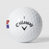 Trump Nation bleu rouge balle de golf (Logo)