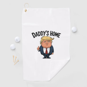 Trump neemt het huis van papa terug golfhanddoek