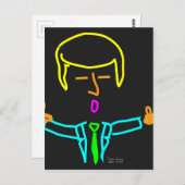 Trump Neon Briefkaart (Voorkant / Achterkant)