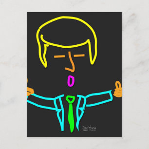 Trump Neon Briefkaart