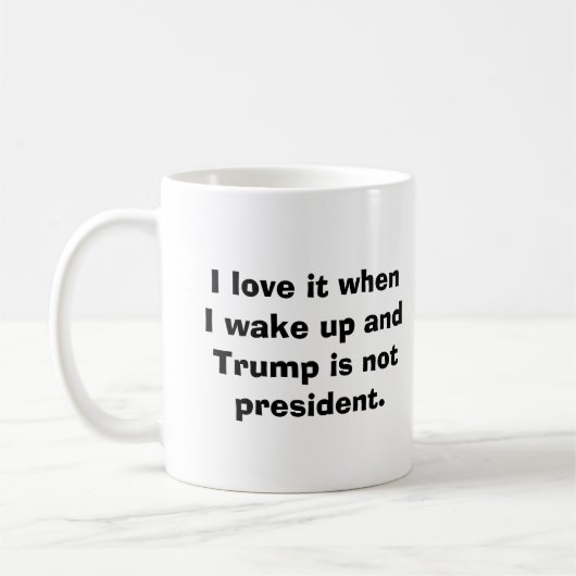 Trump n'est pas le président mug (Gauche)
