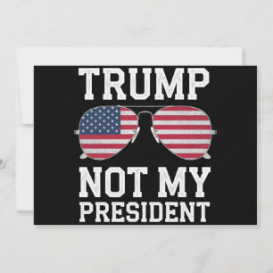 Trump Niet Mijn President Anti-Trump Kaart