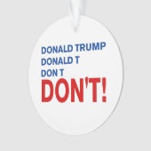Trump niet ornament (voorkant)