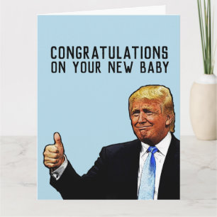 TRUMP NIEUWE BABY FELICITATIES GROTE VERJAARDAGKAA KAART