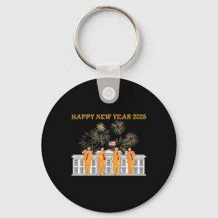 Trump Nieuwjaar 2025 Witte Huis Vuurwerk vieren Sleutelhanger