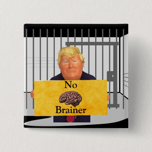 Trump No Brainer Button (Voorkant)