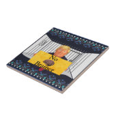 Trump No Brainer Ceramic Tegel Tegeltje (Zijkant)