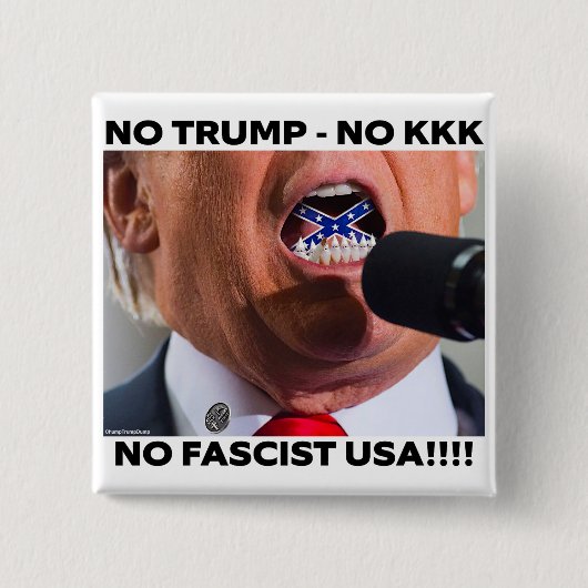 TRUMP "NO FASCIST USA" BUTTON (Voorkant)