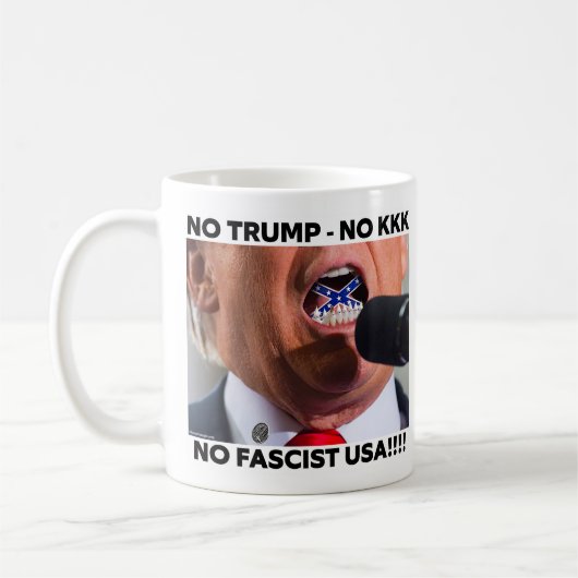 TRUMP "NO FASCIST USA" COFFEE MUG (Gauche)