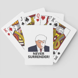 Trump Nooit Overgave Mug Shot Pokerkaarten