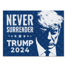 Trump Nooit Surrender mugshot Pro Trump 2024 yard