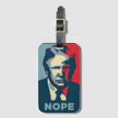 Trump Nope-Bagagelabel Bagagelabel (Voorkant (verticaal))