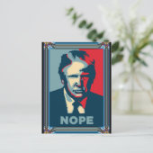 Trump Nope-Briefkaart Briefkaart (Staand voorkant)