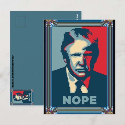 Trump Nope-Briefkaart Briefkaart (Voorkant / Achterkant)