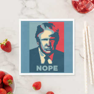 Trump Nope papieren servet