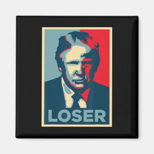 Trump Obama Hoop Poster Loser Magneet