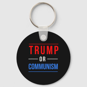 Trump Of Communisme Grappige Verkiezing 2025 Sleutelhanger