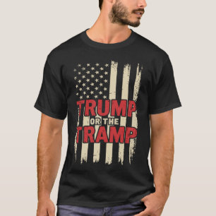 Trump of de Zwerver Patriot Usa Vlag Trump Vance 4 T-shirt