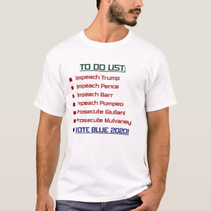 Trump om lijst te doen t-shirt