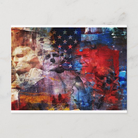 Trump on Mount Rushmore Briefkaart (Voorkant)