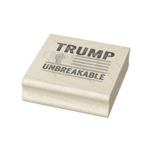 Trump Onbreekbaar President Trump US Flag Rubberstempel
