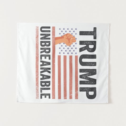 Trump Onbreekbare President Trump VS Vlag Wandkleed (Voorkant (horizontaal))