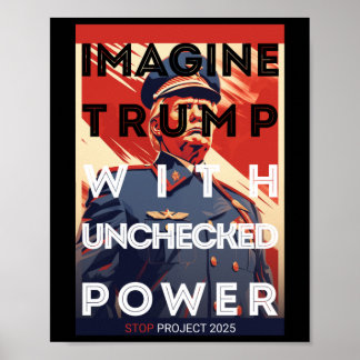 Trump ongecontroleerd poster
