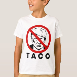 Trump Ontkent Altijd Grappige Taco Grap Retro Stij T-shirt