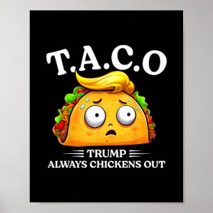 Trump Ontkent Altijd Taco Grappige Taco Trump Sh Poster