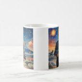 Trump op Alien Planet Dinosaurs Laser Pistool Volc Koffiemok (Center)