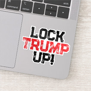 Trump Opsluiten Politieke Laptop Sticker