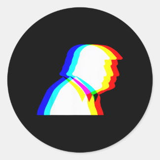 Trump Optische Illusie Edm  Ronde Sticker